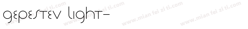 GepesteV Light字体转换